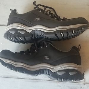 Sketches Size 7.5 Sport Leather Brown Active Sport